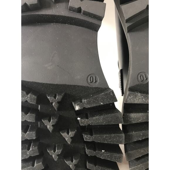 New Steve Madden Women's 10 Black Aerin Loafers Lug Sole - Picture 9 of 13